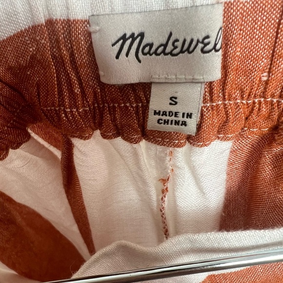 Madewell Huston Pull-On Crop Pants in Evelyn Stripe (Small) - Picture 6 of 6